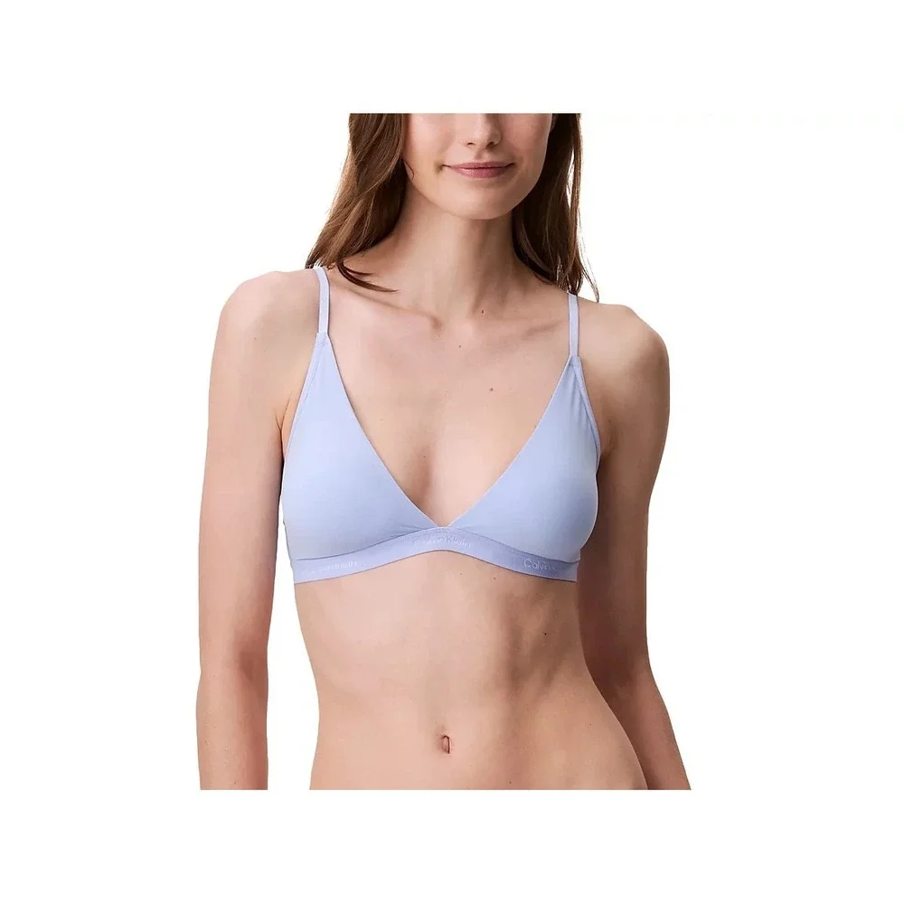 Calvin Klein Form to Body Lightly Lined Triangle Bralette‎ Saltwater Small